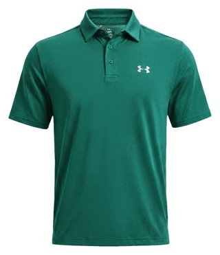Under Armour Tee To Green Pique polo homme, campus ivy/blanc