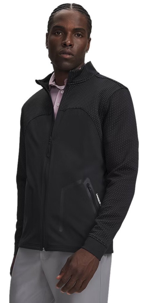 Under Armour Drive Pro Hybrid FZ sweat homme, noir/blanc