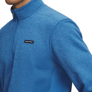 Under Armour Sweaterfleece Hybrid HZ sweat homme, bleu