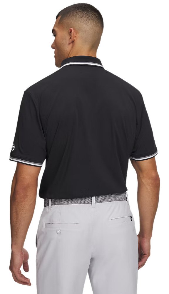 Under Armour ArmourDry Rib polo homme, noir