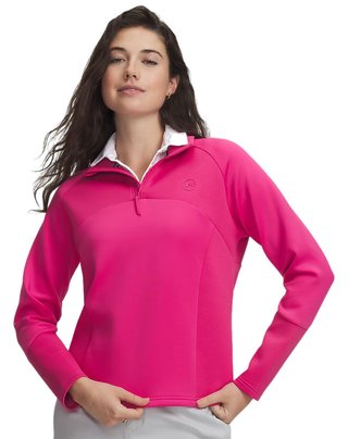 Under Armour UA Drive Midlayer 1/4 zip sweat femme, rose