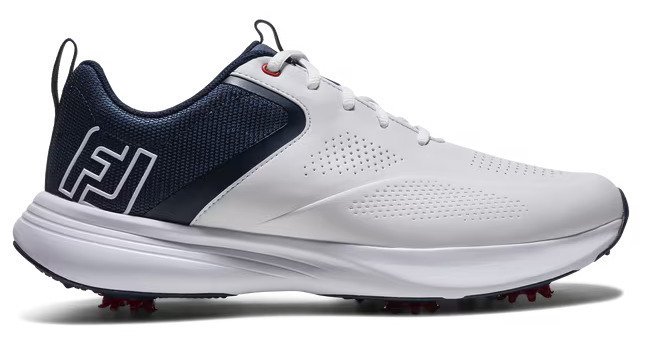 FootJoy Qualifier chaussures de golf homme, blanc/bleu/rouge