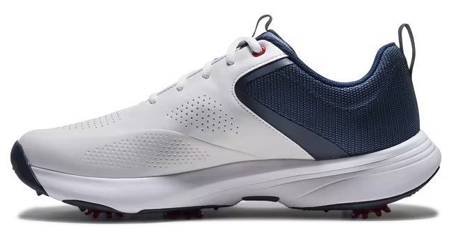 FootJoy Qualifier chaussures de golf homme, blanc/bleu/rouge
