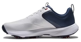 FootJoy Qualifier chaussures de golf homme, blanc/bleu/rouge