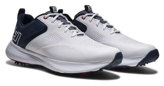 FootJoy Qualifier chaussures de golf homme, blanc/bleu/rouge