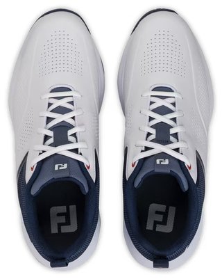 FootJoy Qualifier chaussures de golf homme, blanc/bleu/rouge