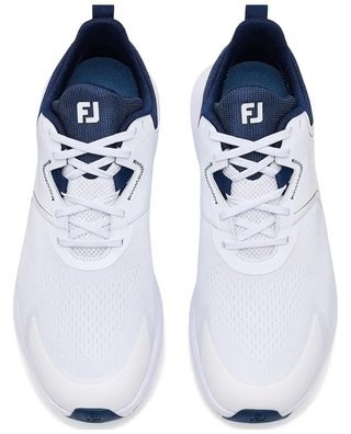 FootJoy Qmotion chaussures de golf homme, blanc/marine