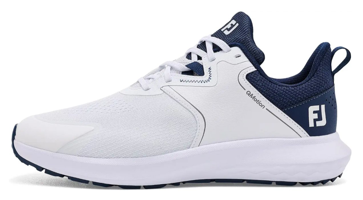 FootJoy Qmotion chaussures de golf homme, blanc/marine