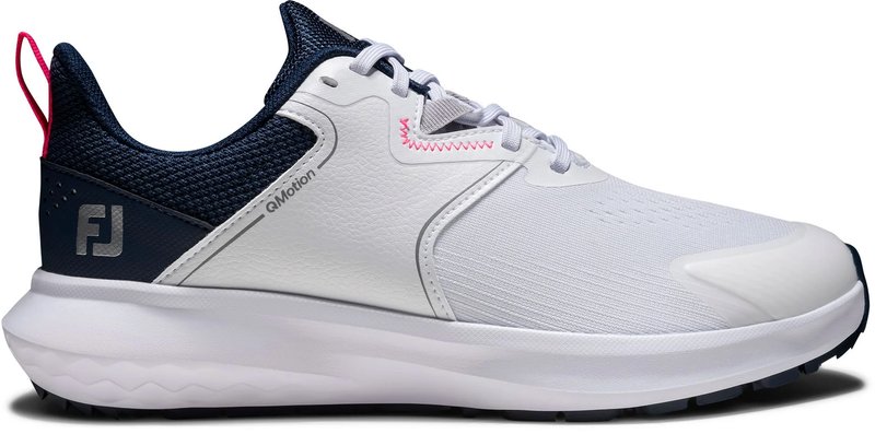 FootJoy Qmotion chaussures de golf femme, blanc/bleu/rose