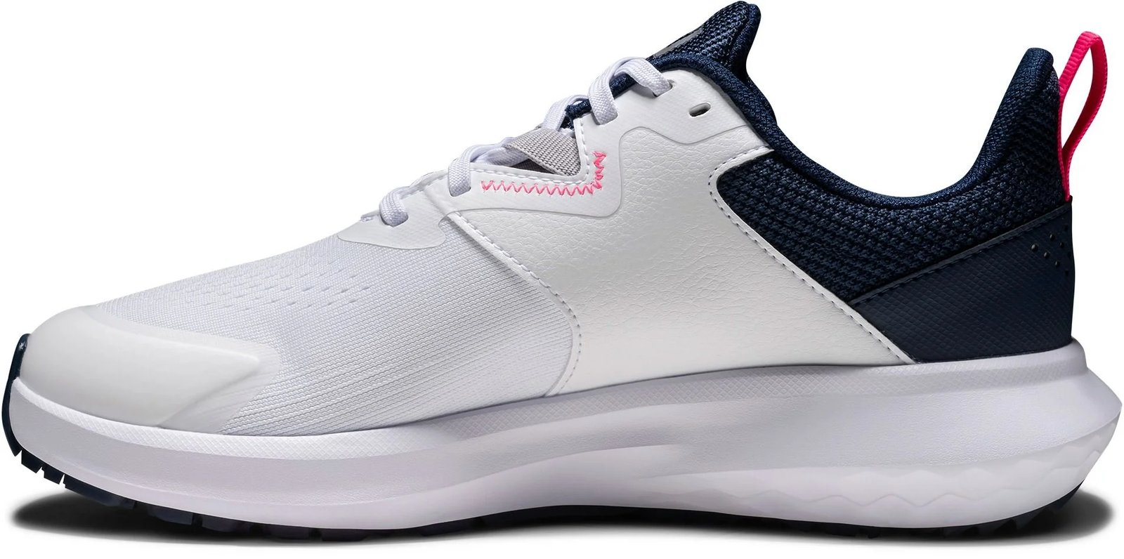 FootJoy Qmotion chaussures de golf femme, blanc/bleu/rose