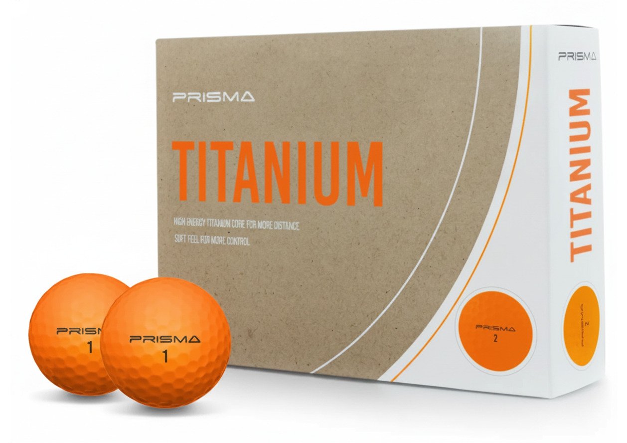 Masters Golf Prisma Titanium balles de golf (12 balles), orange