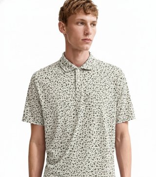 Nike Par Microprint Birds polo homme, light orewood brown