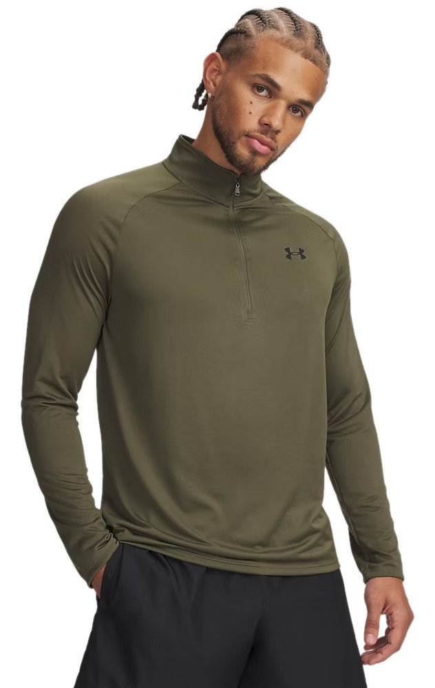Under Armour Tech 2.0 1/2 Zip t-shirt homme, vert