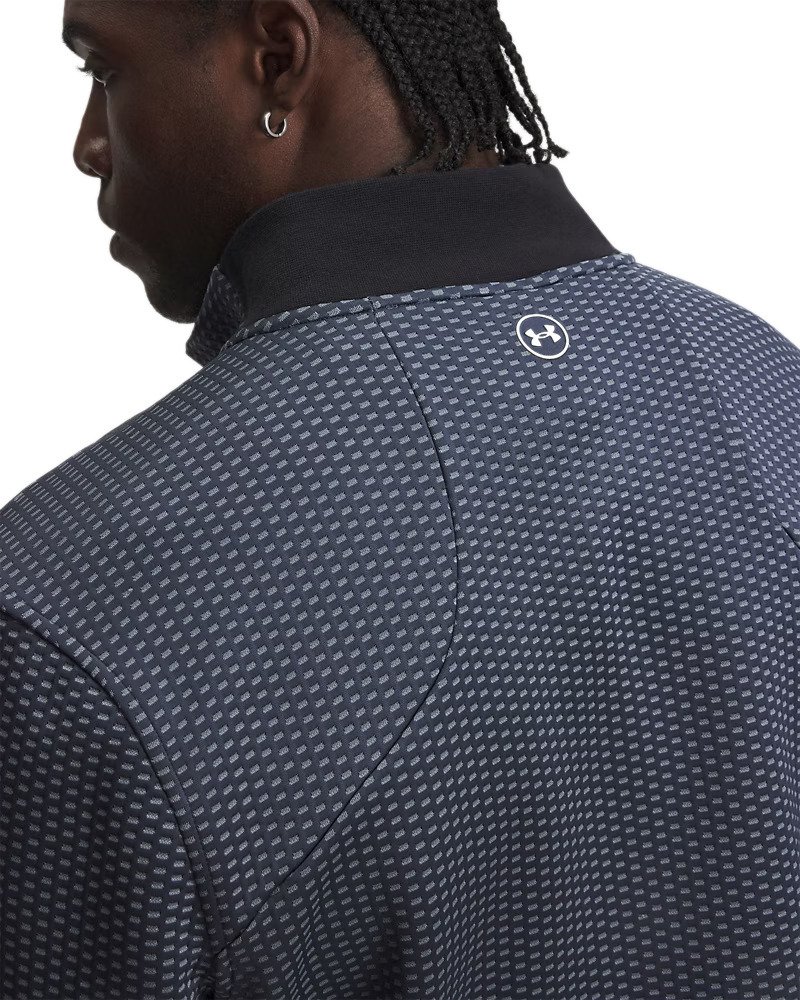 Under Armour Drive Pro Hybrid FZ sweat homme, downpour grey/blanc