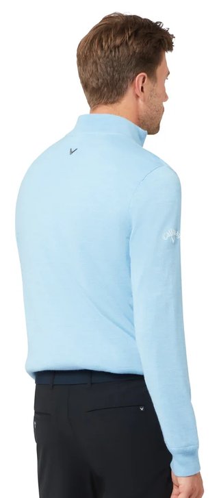 Callaway Windstopper 1/4-Zip pull homme, dark cerulean heather