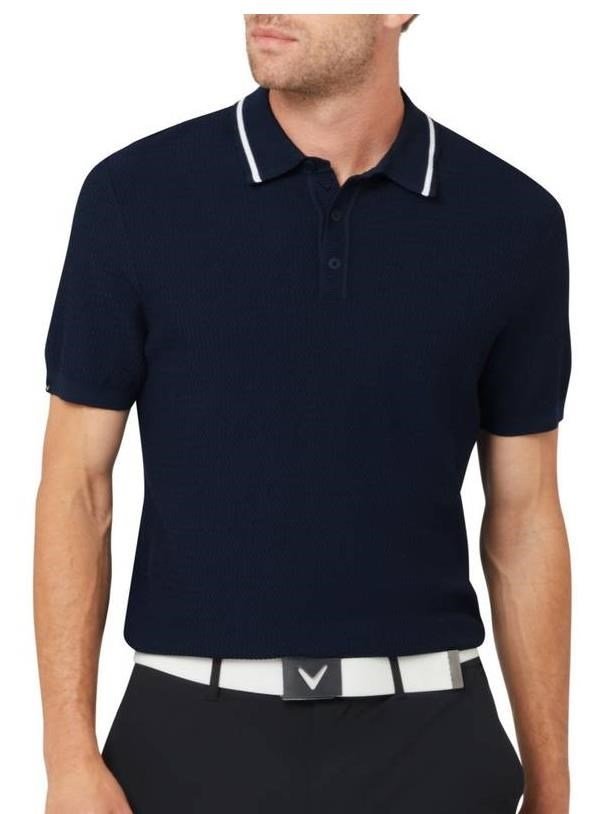 Callaway Textured sweater polo homme, peacoat