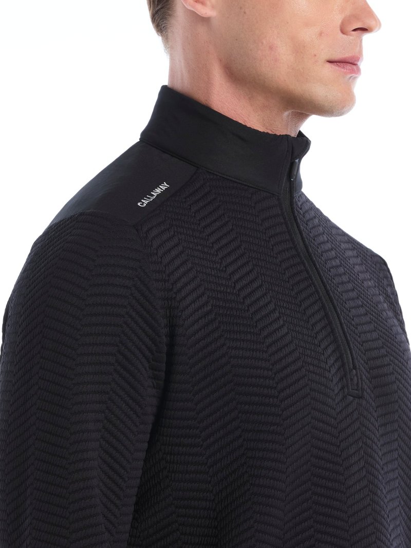 Callaway Chev Jacquard pull homme, caviar