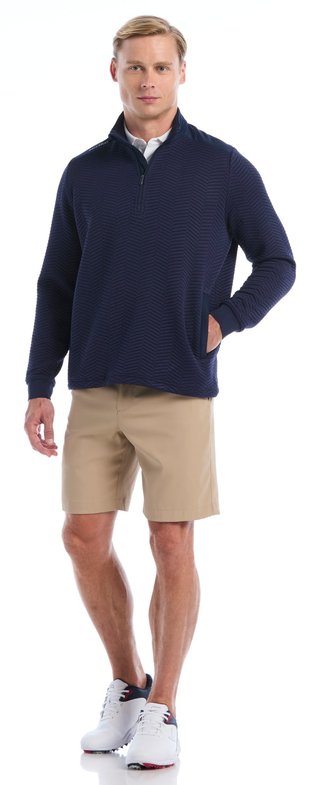 Callaway Chev Jacquard pullover homme, peacoat