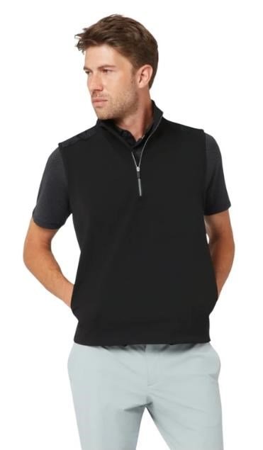 Callaway Lightweight 1/4-Zip veste sans manches homme, caviar