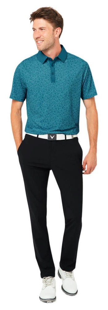 Callaway Confetti Tee Print polo homme, blue coral