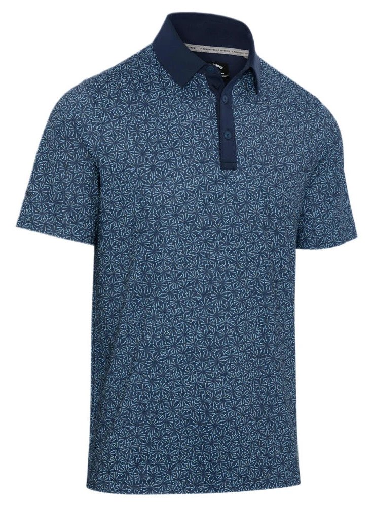 Callaway Confetti Tee Print polo homme, peacoat