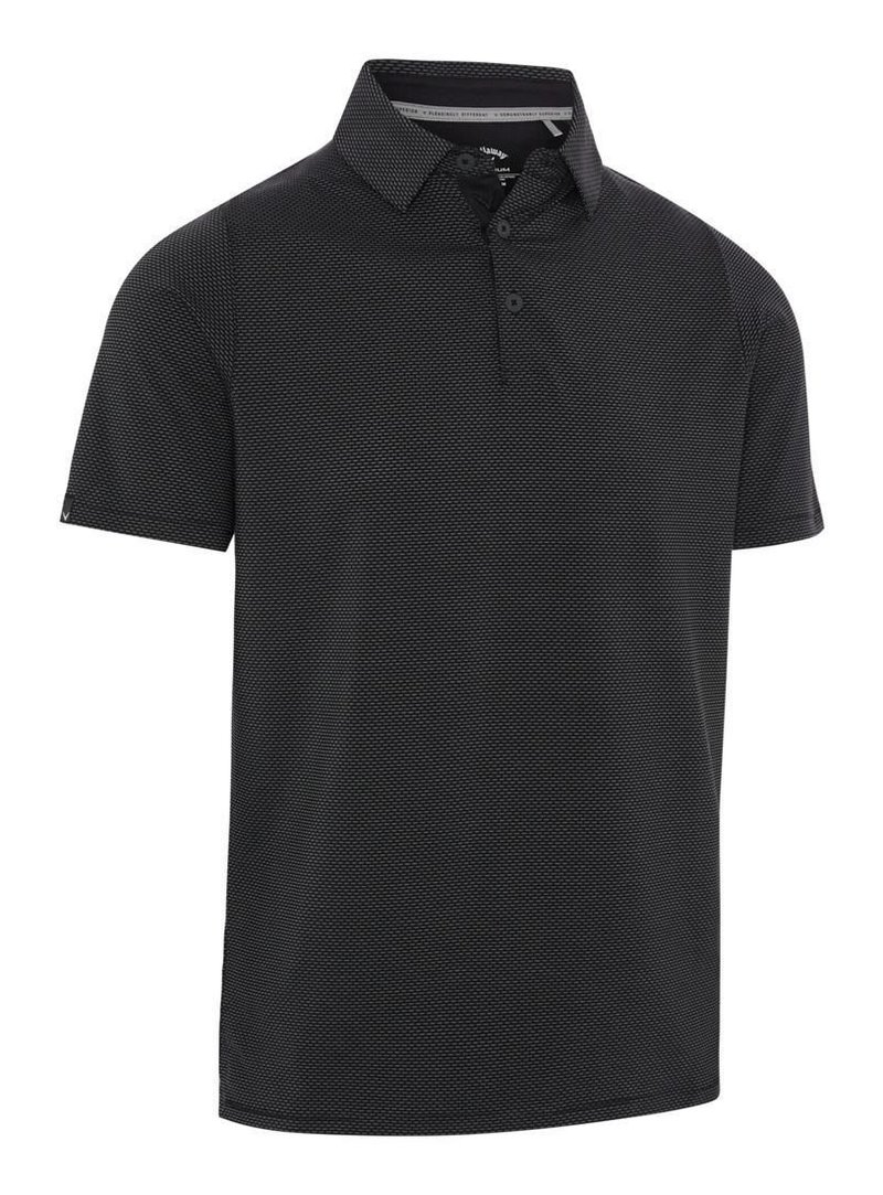 Callaway Emea Two-Tone Geo polo homme, caviar
