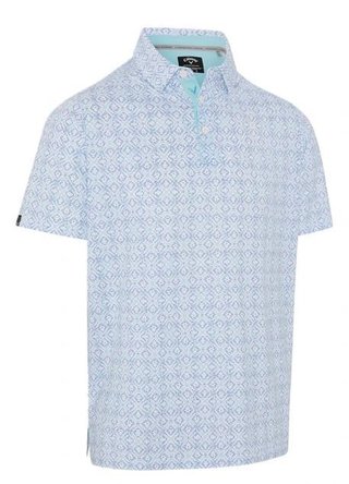 Callaway Printed Fractal Chev polo homme, blanc