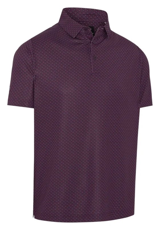 Callaway Trademark Golf Printed polo homme, italian plum