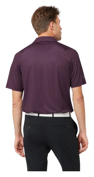 Callaway Trademark Golf Printed polo homme, italian plum
