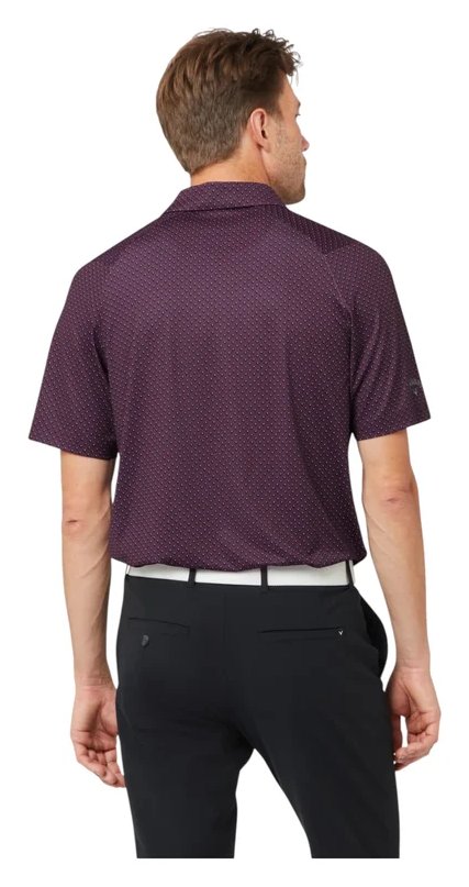 Callaway Trademark Golf Printed polo homme, italian plum