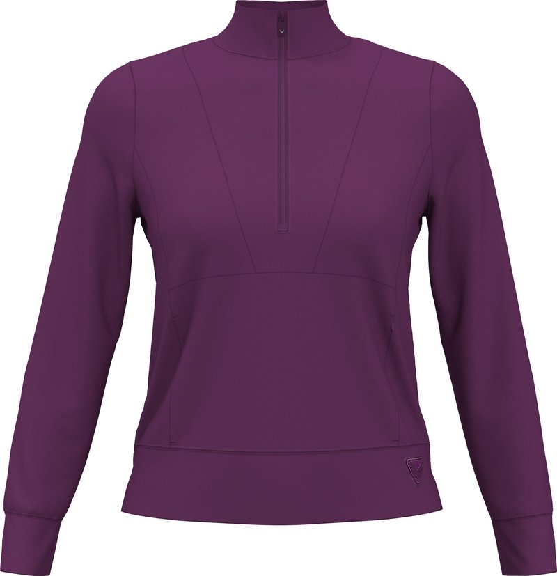 Callaway 1/2 Zip Soft Touch sweat femme, gloxinia