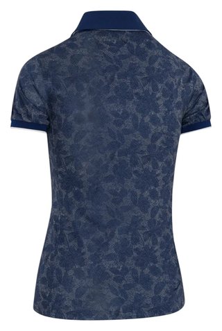 Callaway Rib Tim Printed polo femme, blue depths