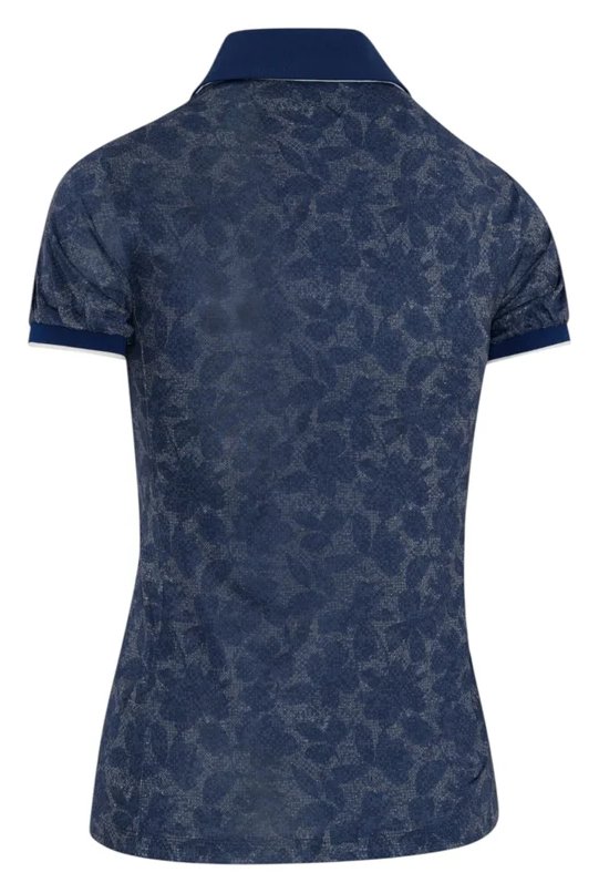 Callaway Rib Tim Printed polo femme, blue depths