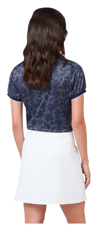 Callaway Rib Tim Printed polo femme, blue depths