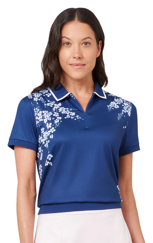 Callaway Floral Blossom polo femme, blue depths