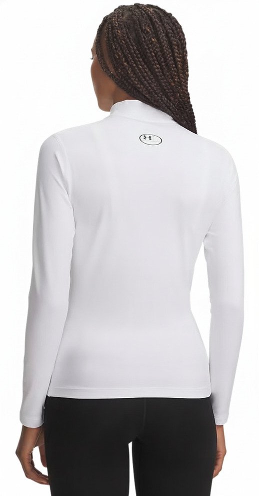 Under Armour ColdGear Mock Long Sleeve t-shirt manches longues femme, blanc
