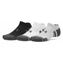 Under Armour Performance Tech No Show chaussettes unisexe, 3pack, mod gray/white/jet gray