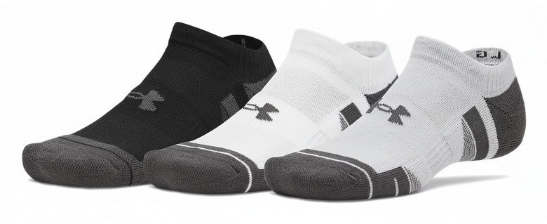 Under Armour Performance Tech No Show chaussettes unisexe, 3pack, mod gray/white/jet gray