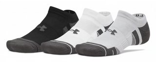 Under Armour Performance Tech No Show chaussettes unisexe, 3pack, mod gray/white/jet gray