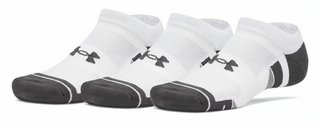 Under Armour Performance Tech No Show chaussettes unisexe, 3pack, blanc