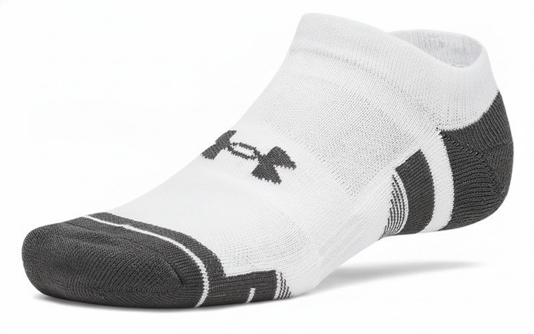 Under Armour Performance Tech No Show chaussettes unisexe, 3pack, blanc
