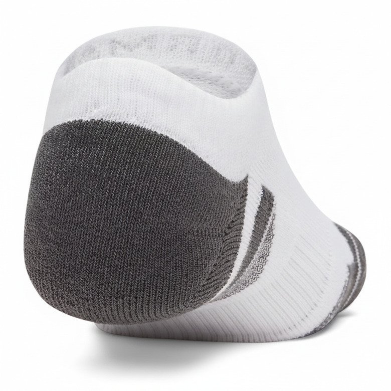 Under Armour Performance Tech No Show chaussettes unisexe, 3pack, blanc