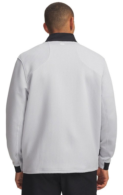 Under Armour Drive Pro Hybrid FZ sweat homme, halo gris/blanc