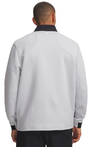Under Armour Drive Pro Hybrid FZ sweat homme, halo gris/blanc