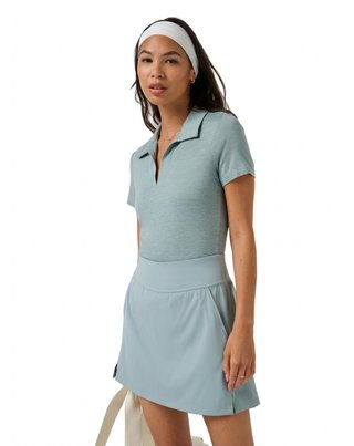 Travis Mathew Skyloft Light polo femme, heather slate