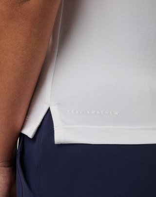Travis Mathew Skyloft Light Sleeveless polo femme, blanc