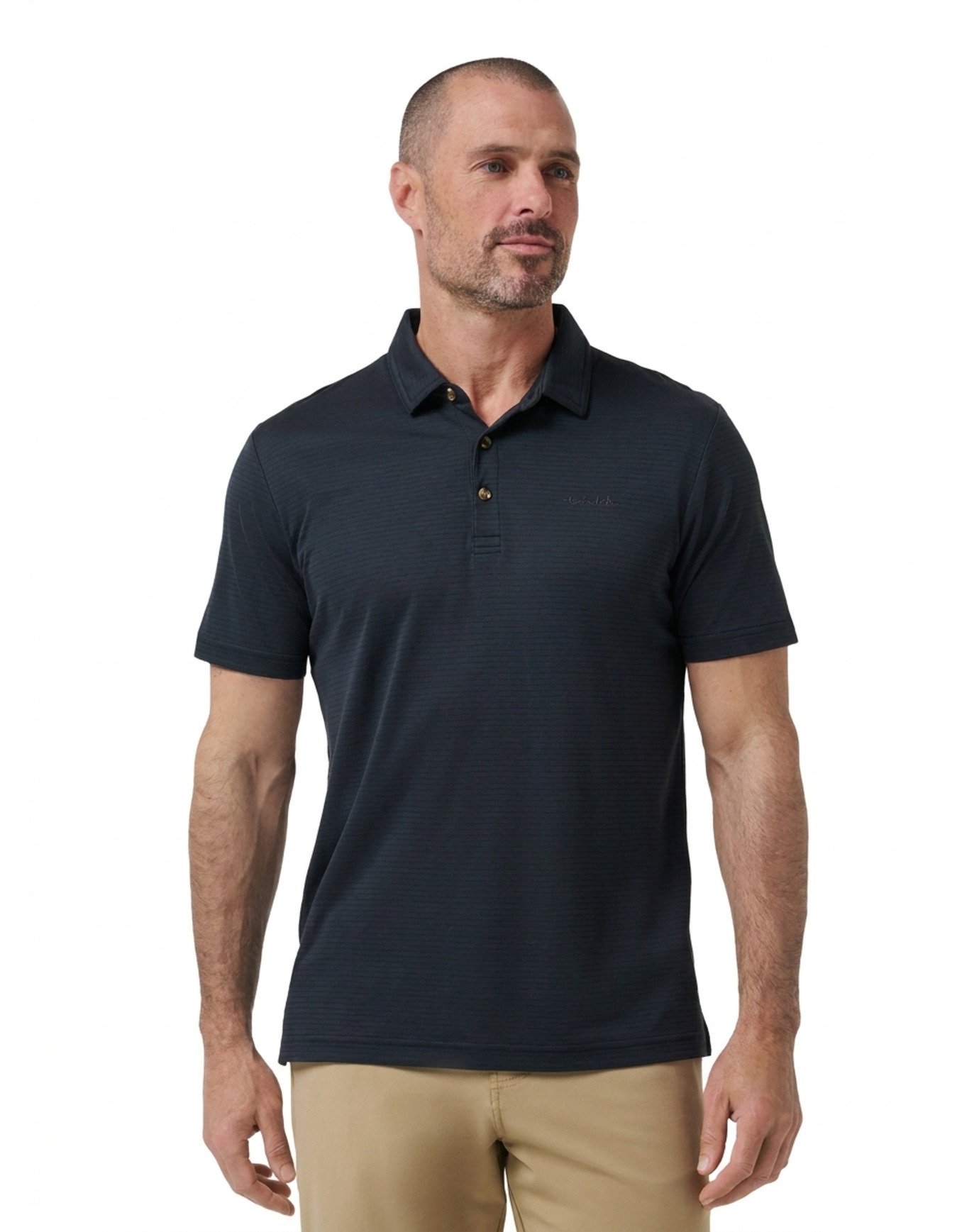 Travis Mathew The Zinna 2.0 No Logo polo homme, noir
