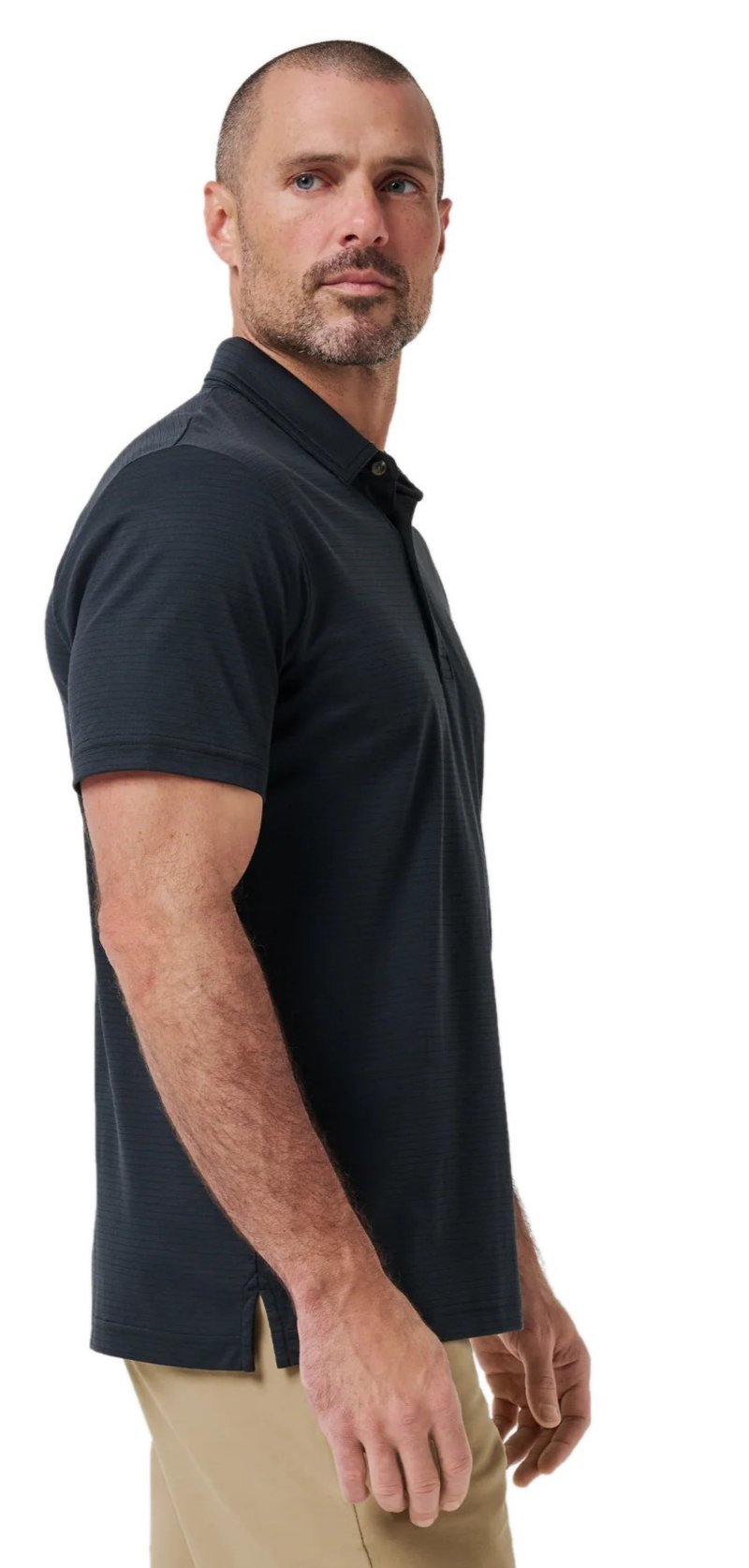 Travis Mathew The Zinna 2.0 No Logo polo homme, noir