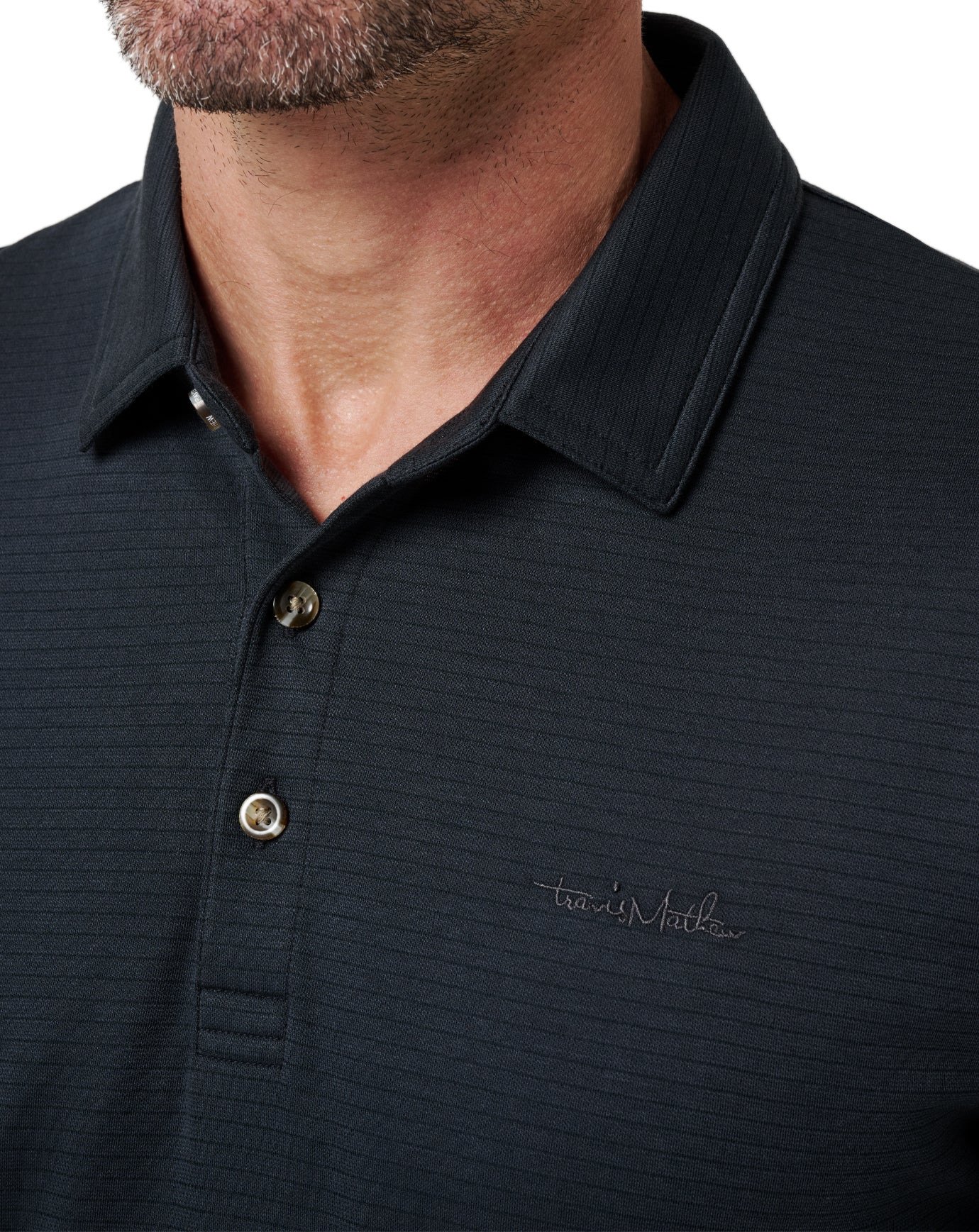 Travis Mathew The Zinna 2.0 No Logo polo homme, noir