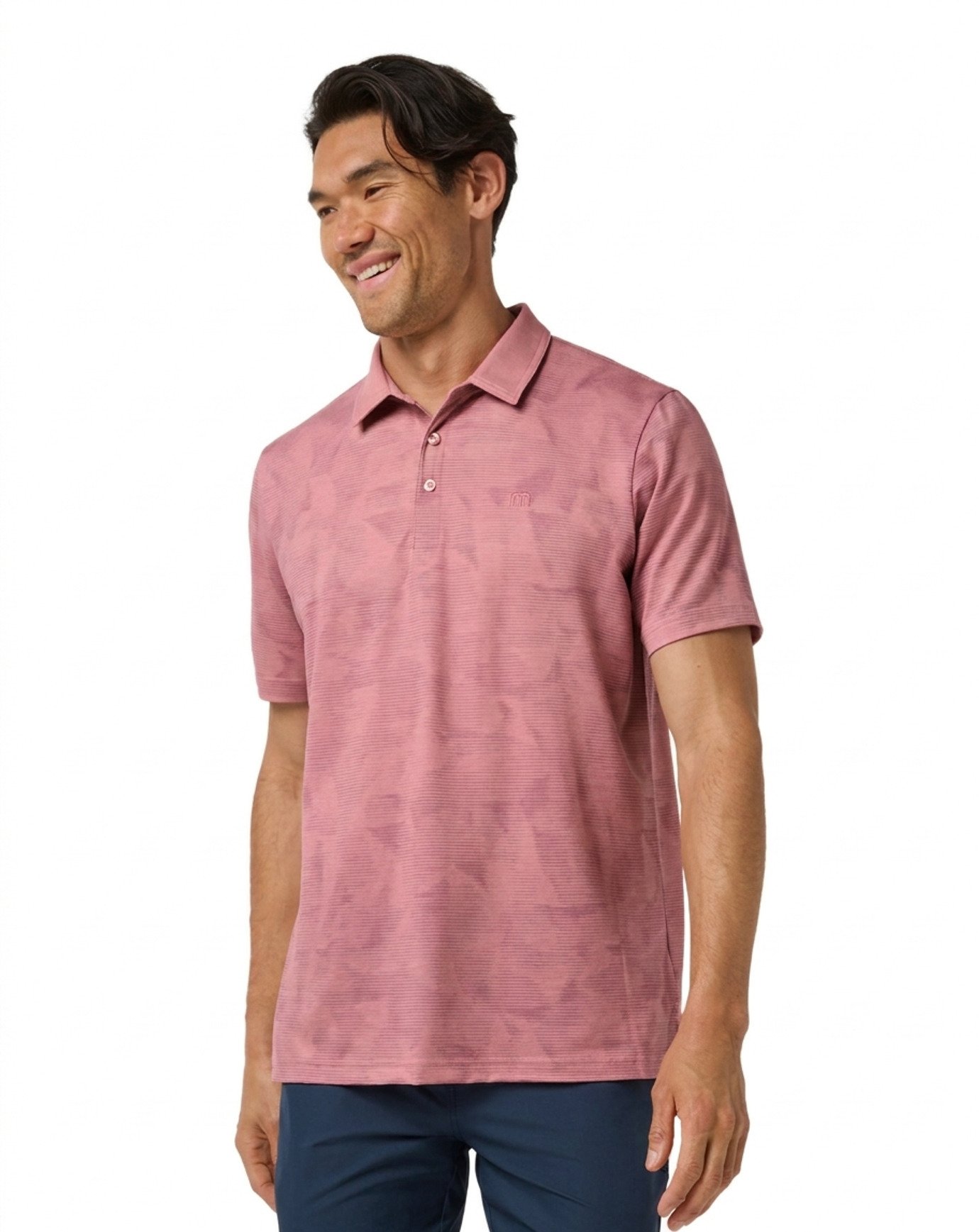 Travis Mathew Featherweight Backnine polo homme, mauveglow